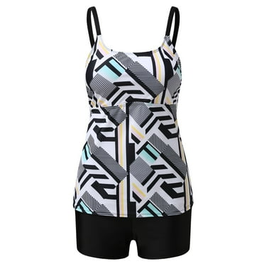 BUIgtTklOP Tankini Swimsuits for Women Plus Size Swimwear Tummy Control Two Piece Bathing Suits