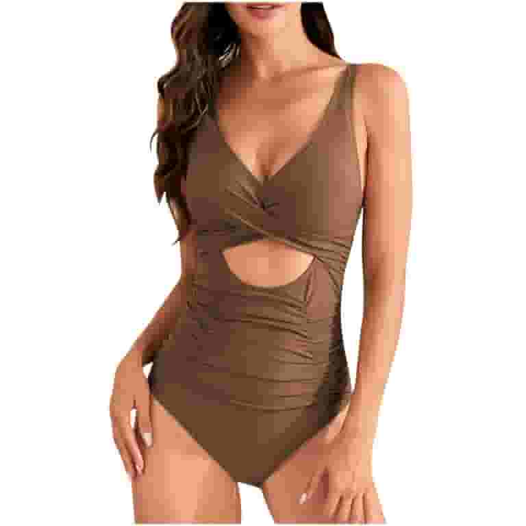 ◆bikibiki◆ Obel One Piece Bikini Hat Set BUIgtTklOP Women's One Piece Swimsuits Tummy Control Cutout