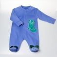 thumbnail image 1 of BUKFBL69 Kitten Footie - Blue, 6-9 months, 1 of 1
