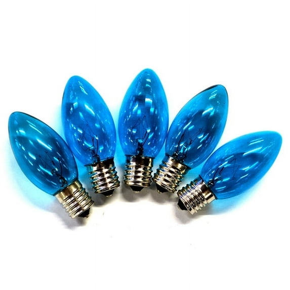 BULB TRANSP C9 BLU (Pack of 1)