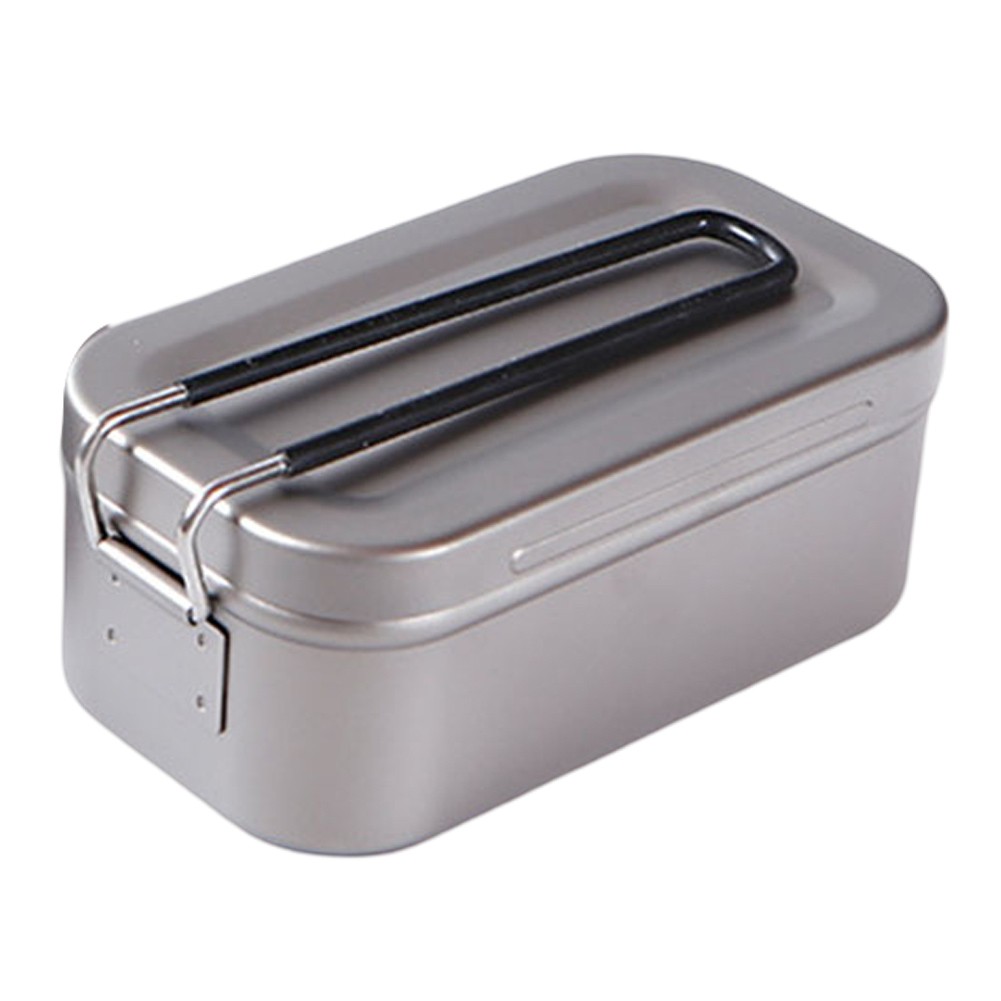 BULESON Lightweight and Rust Proof 1200ml Ti Lunch Box with Folding