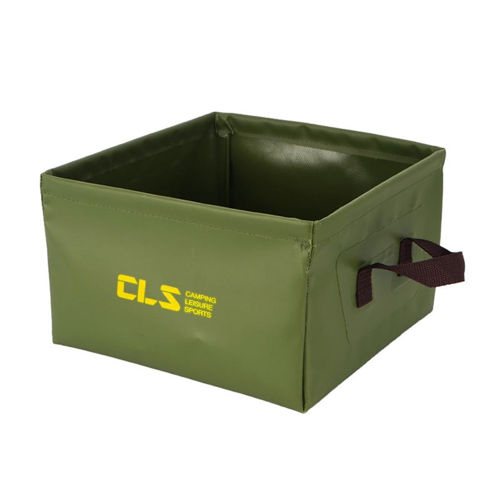 BULESON Reliable PVC Tarpaulin Folding Bucket 13L Water Storage for Outdoor Use