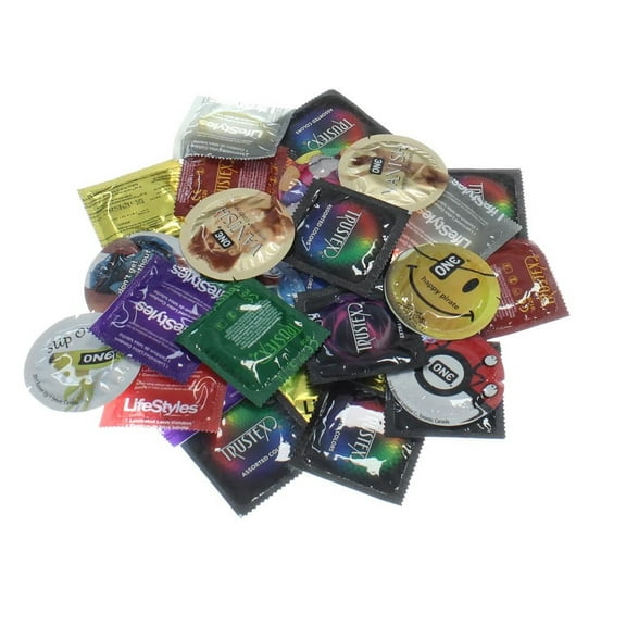 BULK ASSORTED CONDOMS 50 COUNT
