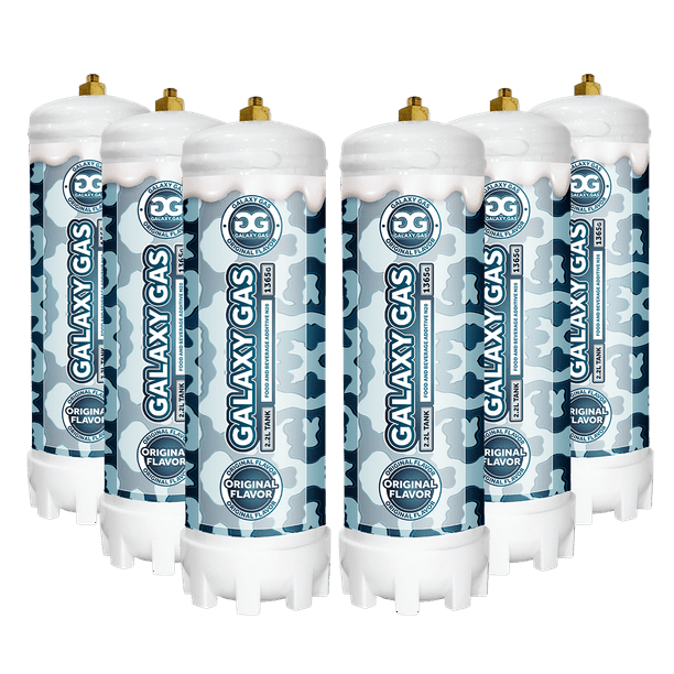 **BULK BUY 6 2.2L Tanks** Galaxy Gas JUMBO XXL (1,365g) N20 Nitrous