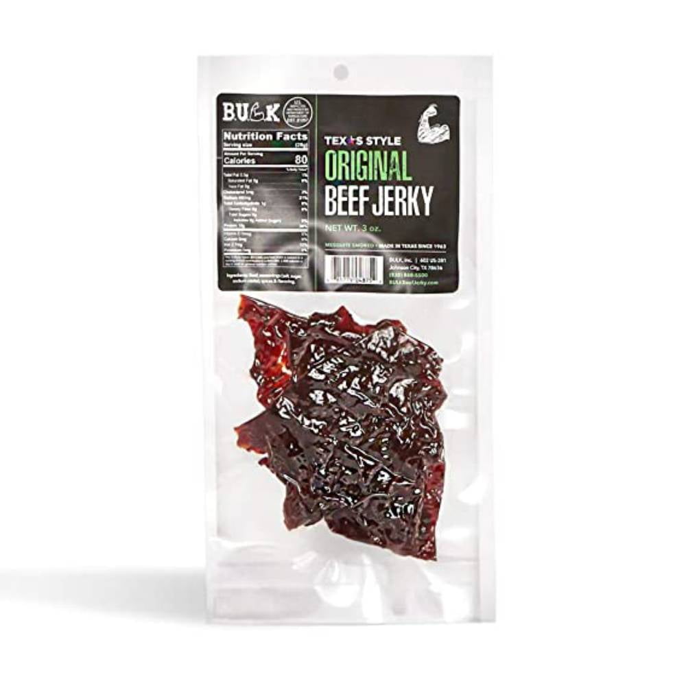 BULK Beef Jerky Texas Style Dried Beef, Low Fat and Calorie Snacks