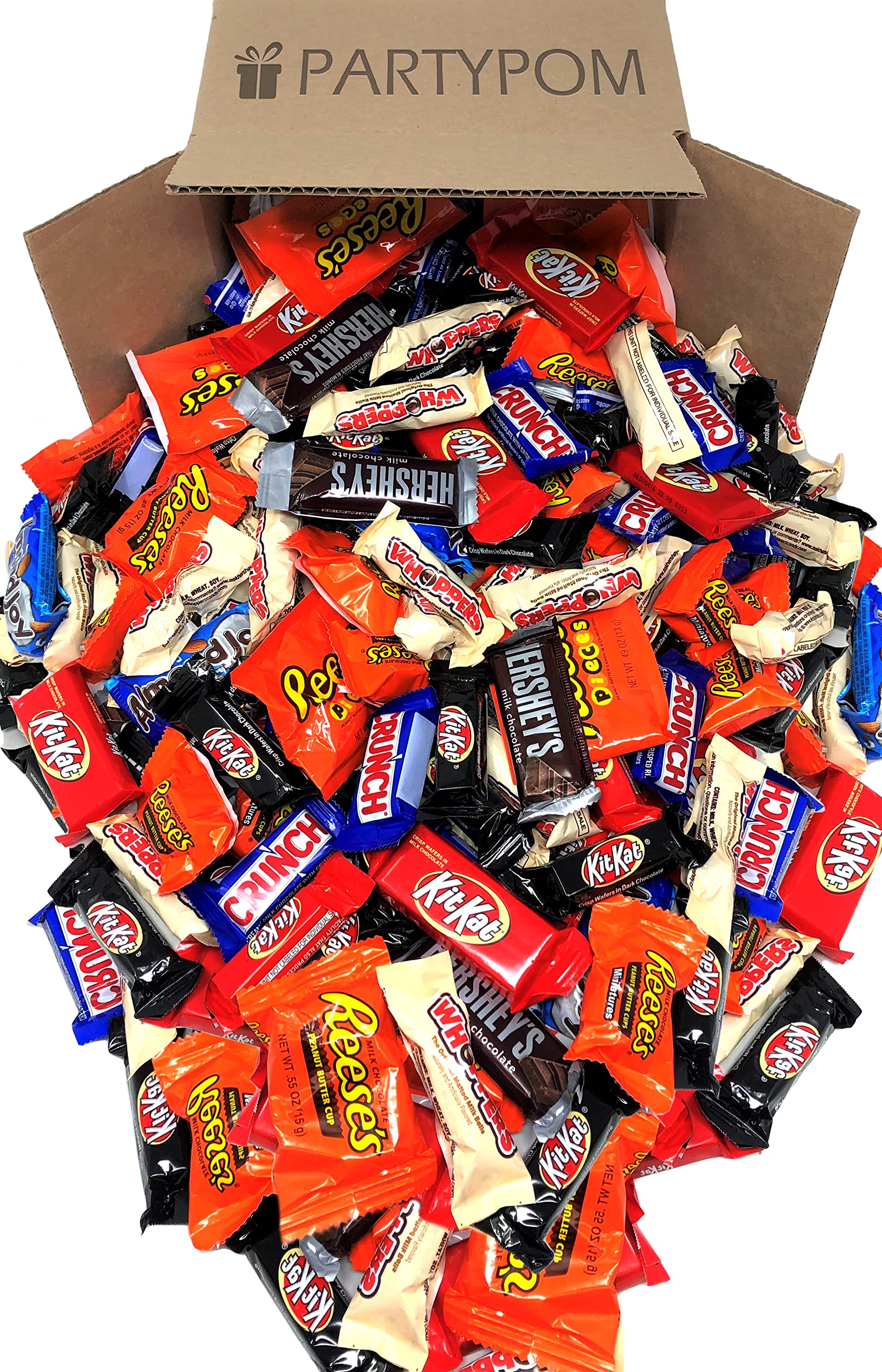 BULK CHOCOLATE CANDY BAR MIX 5 LB of Individually Wrapped Milk