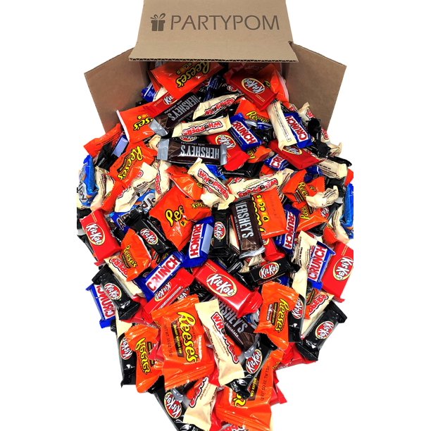 BULK CHOCOLATE CANDY BAR MIX 5 LB of Individually Wrapped Milk