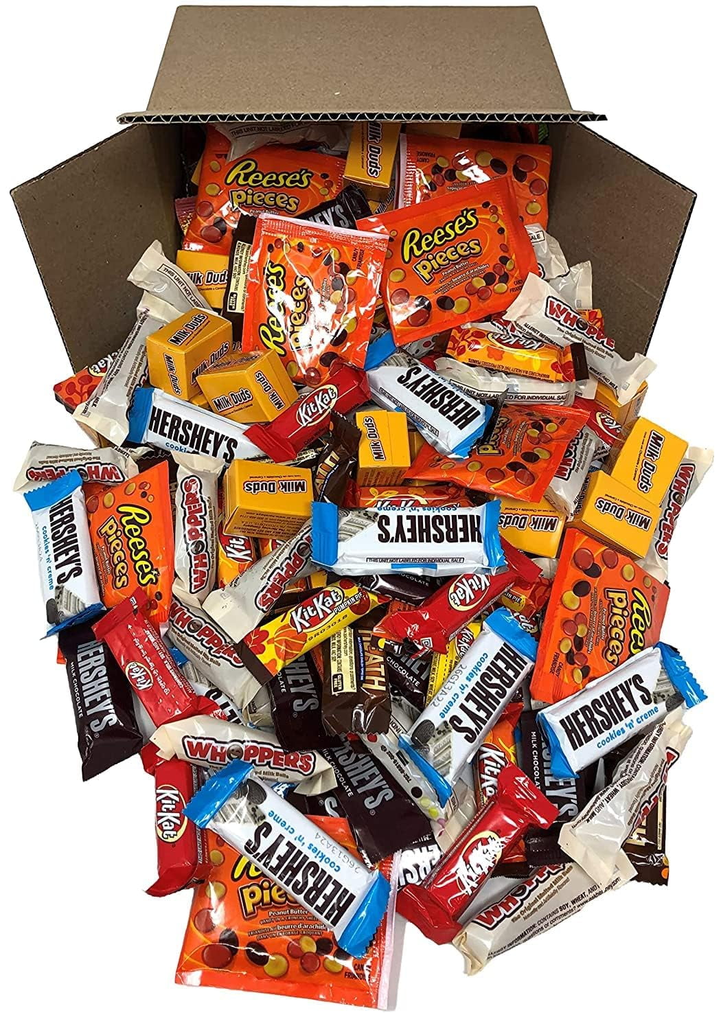 BULK CHOCOLATE CANDY BAR MIX 5 LB of Individually Wrapped Milk