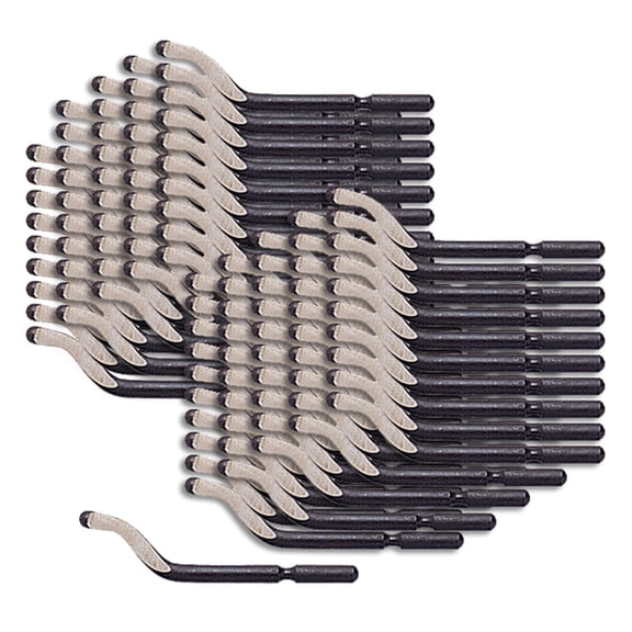 BULK Pack of 100pcs E100 HSS Heavy Duty Deburring Blade for Steel,Copper,Plastic & Aluminum Right Hand Use Only Shaviv 29148