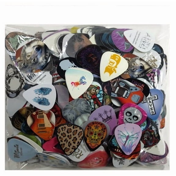 BULK Wholesale Guitar Pick Bag 500 Assorted Full Color BEST DEAL Picks FREE Ship