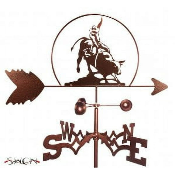 BULL RIDER Garden Weathervane