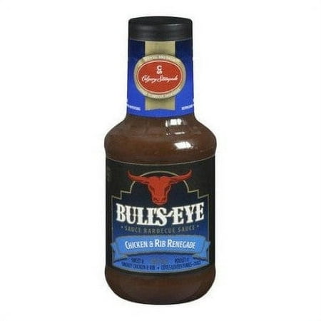 BULL'S-EYE Chicken & Rib Renegade BBQ Sauce, 425ml/14 oz