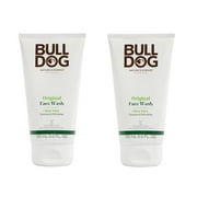 BULLDOG Mens Skincare and Grooming, Original Face Wash/Scrub, 5 Oz Pack of 2