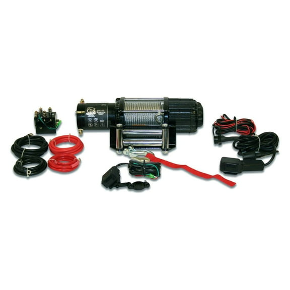 BULLDOG WINCH 15004 4000LB UTV/UTILITY WINCH, TWO SWITCHES, MOUNTING CHANNEL, ROLLER FAIRLEAD