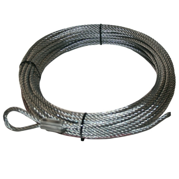 BULLDOG WINCH 20108 WIRE ROPE, 10001 5/16IN X 100FT (8.1MM X 30.5M)
