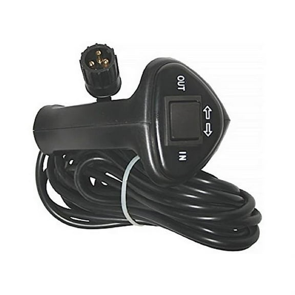 BULLDOG WINCH 20216 HAND CONTROL, TRUCK WITH 3-PRONG PUSH-IN PLUG, 20FT