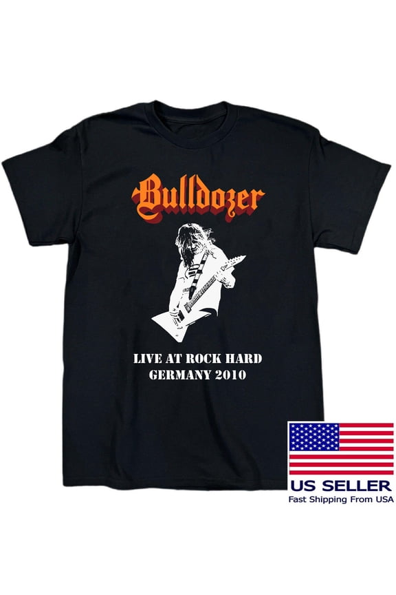BULLDOZER Live at Rock Hard Germany 2010 Cotton All Size Black Shirt TT769