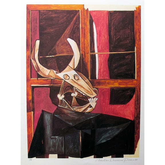 BULLHEAD STILL LIFE Pablo Picasso - CANVAS or PRINT WALL ART
