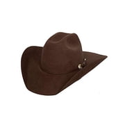 BULLHIDE Felt Collection Kingman 4x Premium Wool Western Cowboy Hat, 4" Brim, Chocolate, 7 1/4