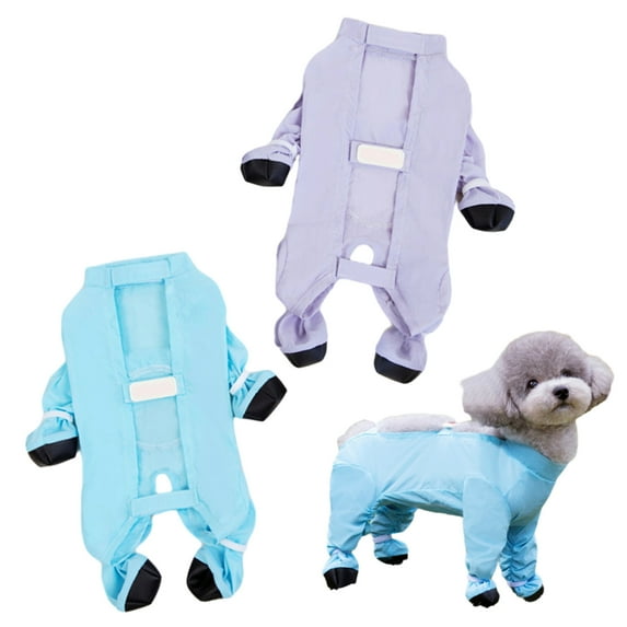 BULLPAW Dog Suspenders Boots Waterproof Dog Shoes Leggings Dirt Proof Dog Jacket with Boots Anti-Slip Dog Pants Paw Protector for Rainy Snowy Days Walking