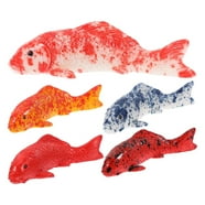 CLISPEED 2pcs Artificial Floating Fish for Aquarium, Mini Pond, Fish ...