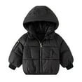 thumbnail image 1 of BULLPIANO 1-6T Boys Girls Winter Fleece Jackets Snowsuit Coats Hoods Windproof Warm Padded Puffer Outerwear, 1 of 3