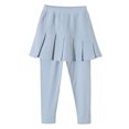 thumbnail image 1 of BULLPIANO 2-10 Years Little Girls Leggings Pants with Tutu Skirts Kids Culottes Footless Tights, 1 of 3