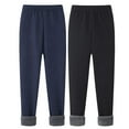 thumbnail image 1 of BULLPIANO 2-11T Girls Leggings Warm Fleece Lined Kids Skinny Pants Trousers Teenage Child Legging Pack of 2, 1 of 8