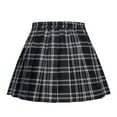 thumbnail image 1 of BULLPIANO 2-12Y Girls Pleated Skirt Kids Girls Classic A Line Plaid Mini Skirt Uniform Skirts, 1 of 3
