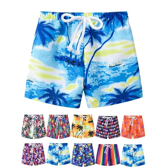 BULLPIANO 2-7T Boys Girls Beach Swim Shorts Kids Casual Sport Running Pants Toddler Quick Dry Trousers Shorts