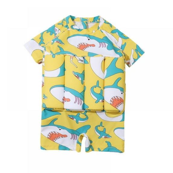 BULLPIANO 2-9Y Baby Boy Girls One-Piece Floatation Swimsuit Float Suit Buoyancy Bathing Suit Swimwear Swim Vest Surfing Suit