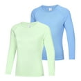 thumbnail image 1 of BULLPIANO 2 Pack Kids Quick Dry Long Sleeve T Shirts Basic Athletic Running Tee Shirt for Boys and Girls 4-12 Years, 1 of 7