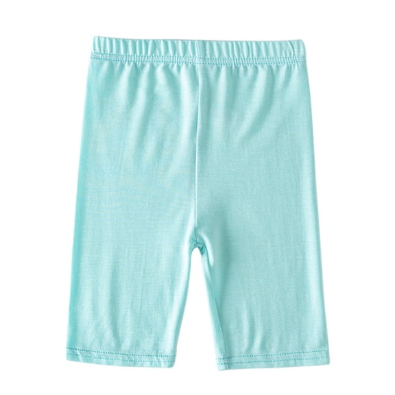 BULLPIANO 3-10Y Girls Leggings Knee Length Basic Kids Thin Solid Athletic Yoga Capri Sport Dance Casual Leggings