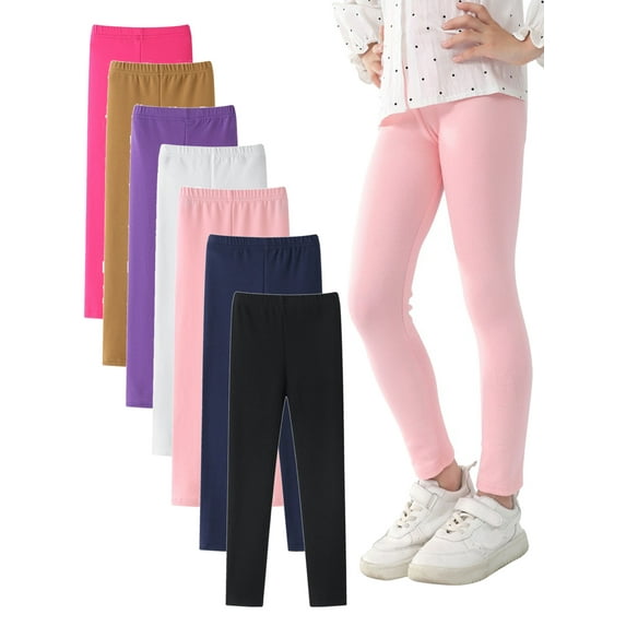 BULLPIANO 3-11T Girls Leggings Kids Footless Skinny Pants Casual Yoga Sport Running Stretch Legging Trousers