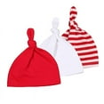 thumbnail image 1 of BULLPIANO 3Pcs Baby Boys Girls Cotton Knotted Cap Newborn Infants Beanie Hats 0-12M, 1-2T, 1 of 6