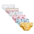 thumbnail image 1 of BULLPIANO 6 Pack Girls' Underwear Soft Comfort Cotton Panties Underwear Toddler Briefs Hipsters Soft Undies, 1 of 7