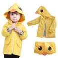 thumbnail image 1 of BULLPIANO Baby Boys Girls Dinasour/Duck Raincoats Rian Jackets Toddler Cute Zipper Hoodie Coats 12M-5T, 1 of 8