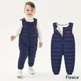 thumbnail image 1 of BULLPIANO Baby Boys Girls Snow Bib Overalls Snowsuit Toddler Lightweight Winter Warm Lightweight Down Jumpsuit, 1 of 9