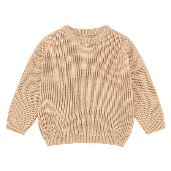 BULLPIANO Baby Girl Knit Sweater Blouse Pullover Sweatshirt Crewneck Long Sleeve Tops Winter Warm Outfits for Infant Toddler