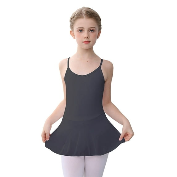 BULLPIANO Ballet Leotards for Girls Sleeveless Toddler Dance Leotard Outfits with Skirt for Camisole Ballerina Dress for Little Kid/Big Kid