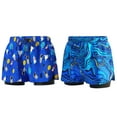 thumbnail image 1 of BULLPIANO Boys Swim Trunks with Compression Boxer Brief Liner Boys Bathing Suit, 1 of 7