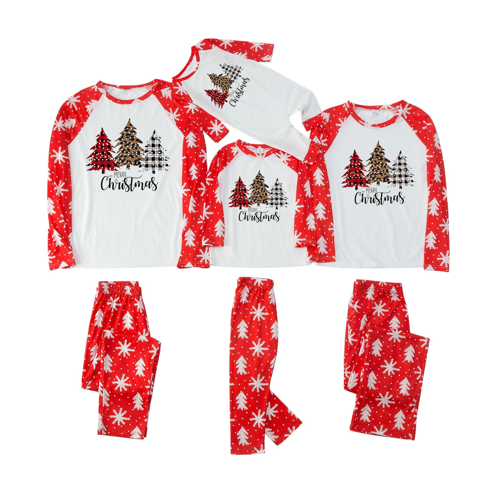 BULLPIANO Christmas Pajamas For Family,Family Christmas PJs Matching