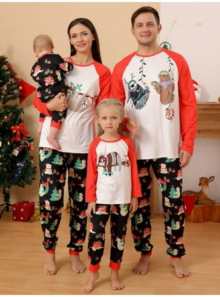 BULLPIANO Matching Family Christmas Pajamas Set, Xmas Holiday PJs for  Women/Men/Kids/Couples, Letter Printed Loungewear Sleepwear