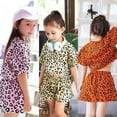 thumbnail image 1 of BULLPIANO Girl Outfit Toddler Clothes Leopard Print Top and Shorts Cute Summer Short Set Toddler Summer Clothes, 1 of 7