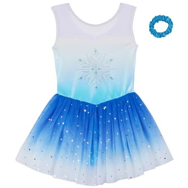 BULLPIANO Girls Ballet Leotards with Tutu Skirt Sparkly Sleeveless Gymnastics Dance Dresses