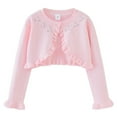 thumbnail image 1 of BULLPIANO Girls' Bolero Shrug Cardigan Sweaters Long Sleeve Button Closure Cute Lightweight Knit Cropped Cardigan, 1 of 9