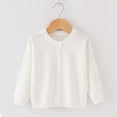 thumbnail image 1 of BULLPIANO Girls' Cardigans Sweater Cotton Long Sleeve Button Soild Cotton Knit Sweaters Tops, 1 of 3