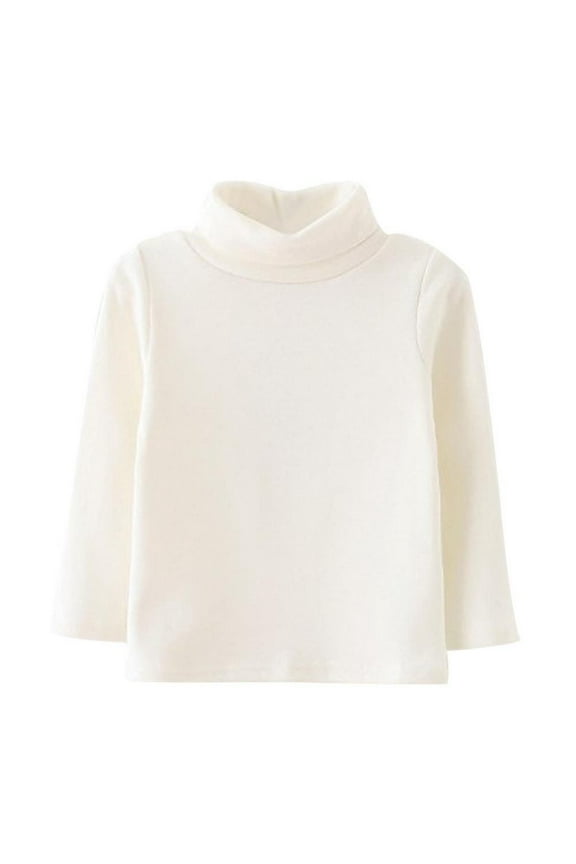 Girls Casual Tops Long Sleeve Turtleneck ShirtsTops Basic Solid Color Blouse Outfit for Toddler Baby Girl Winter Clothing