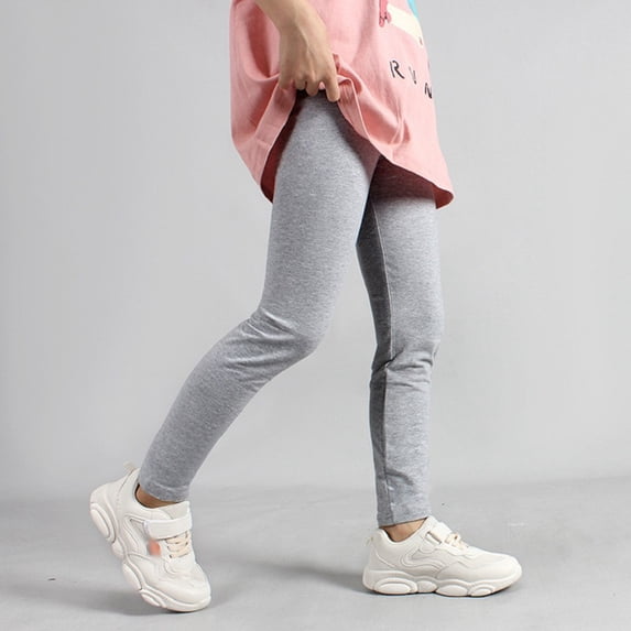 BULLPIANO Girls Leggings Cotton Ankle Length Leggings Stretchy Soft Warm Leggings Tights Pants for Girls