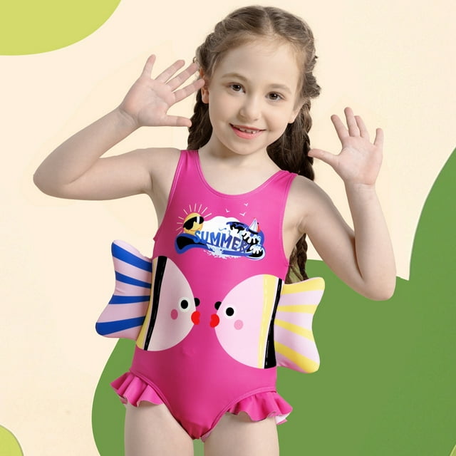 BULLPIANO Girls One Piece Swimsuits Kids Bathing Suits Summer Beach ...